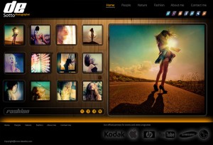 Photoshop Gallery Template #PSD1 Photoshop Gallery Template