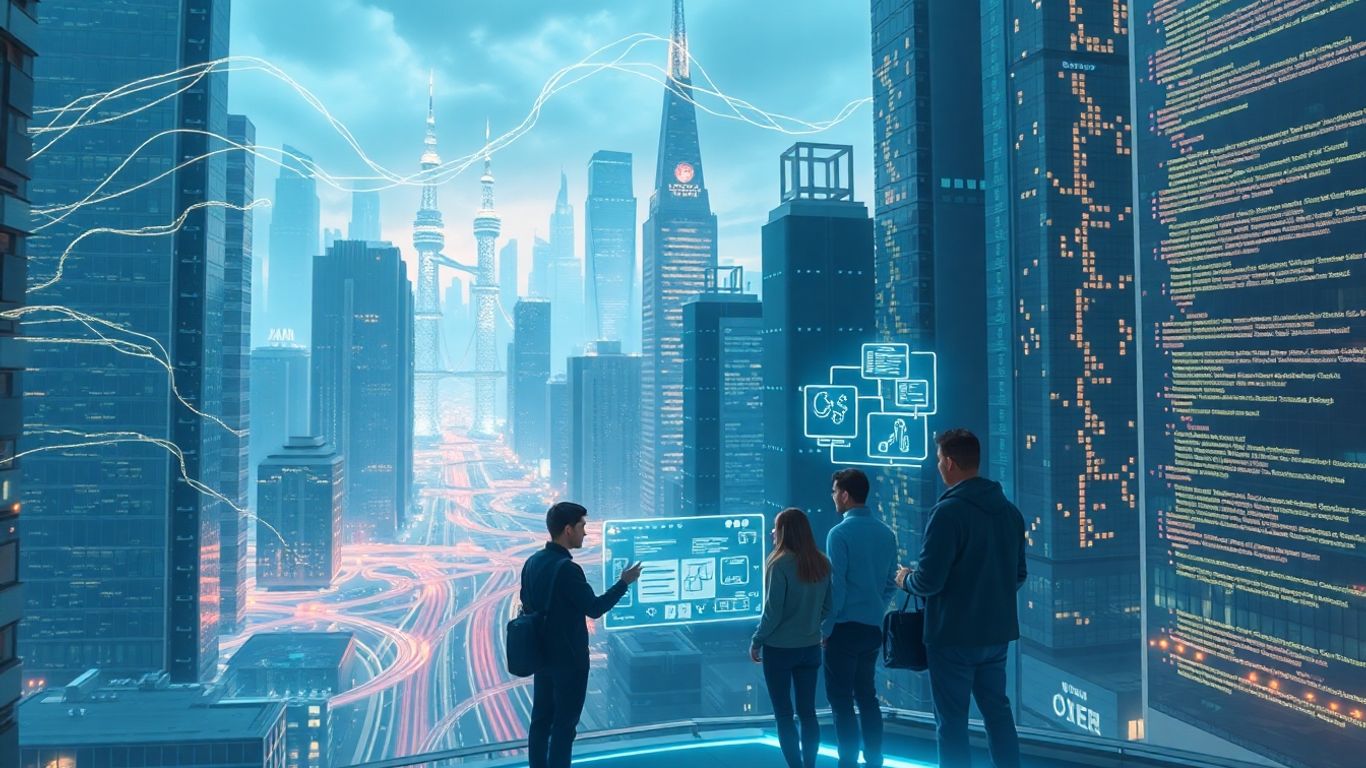 Developers building websites with generative AI tools.